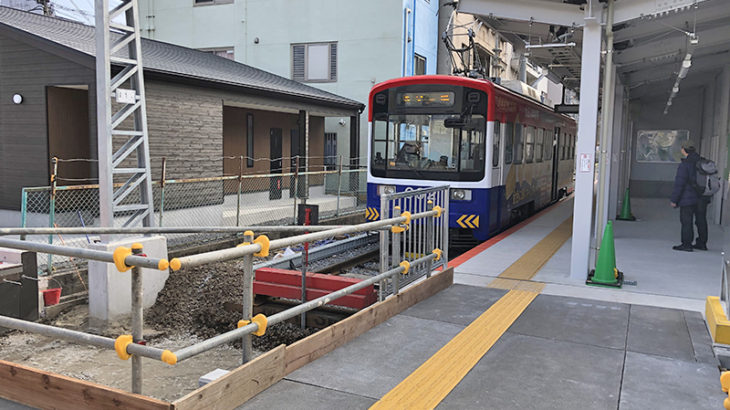 阪堺電車恵美須町駅、規模を縮小した新駅舎を供用開始