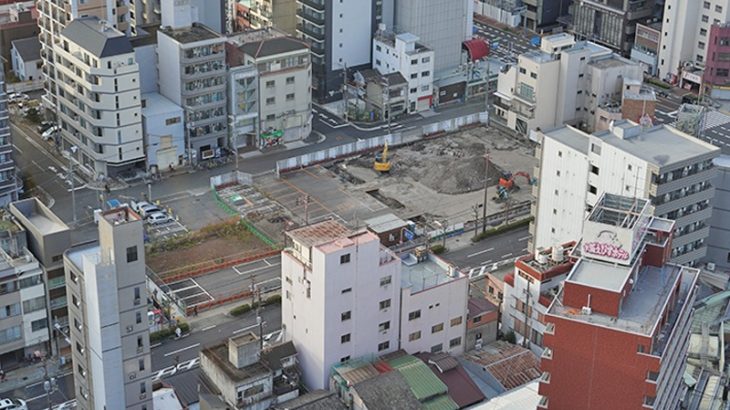 阪堺電車恵美須町駅、遊休地の再開発は手堅くマンションから
